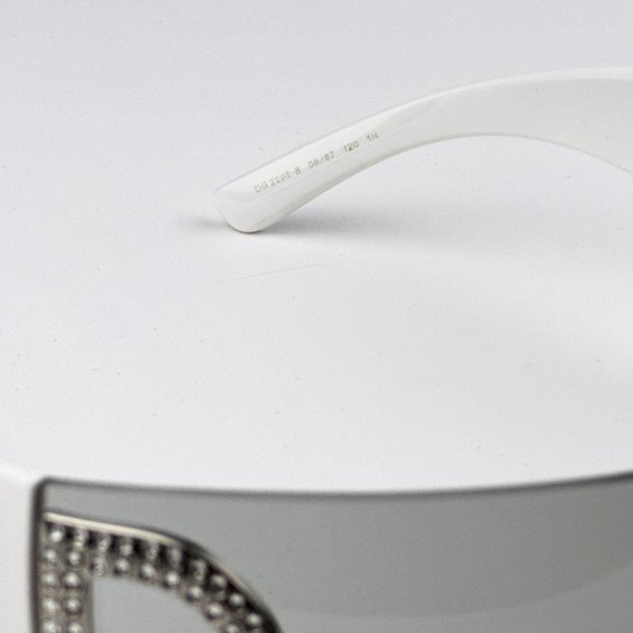 D&G DG2298B 06/87 Sunglasses Light Grey Rimless Pillow Women - Picture 9 of 11